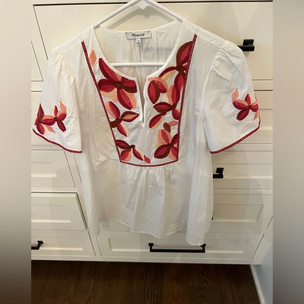 Madewell Embroidered Top